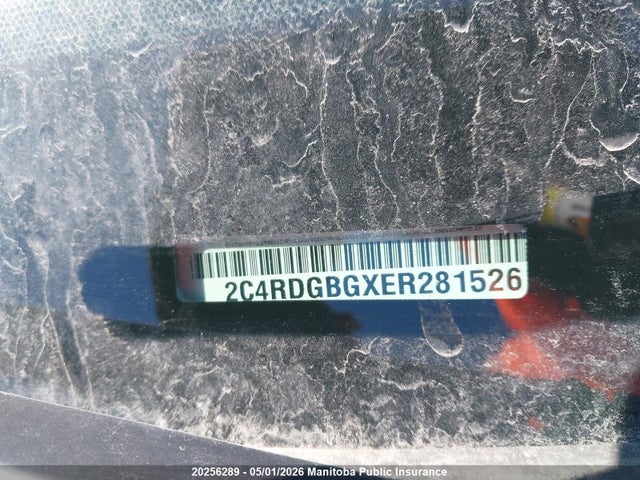 2C4RDGBGXER281526 Dodge Grand Caravan Sxt