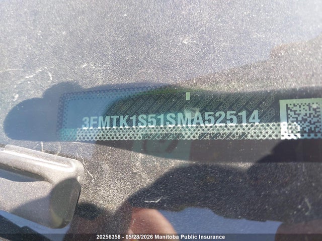 20256358 :رقم المزاد ، 3FMTK1S51SMA52514 vin ، 2025 Ford Mustang Mach-e Select 100a مزاد بيع