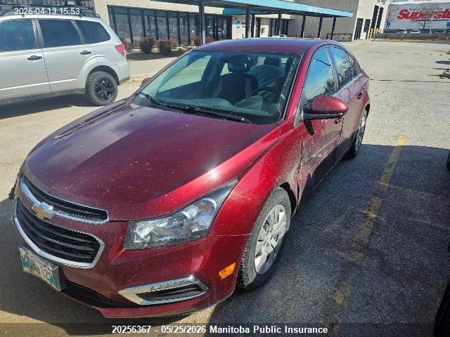 20256367 :رقم المزاد ، 1G1PC5SB1F7121775 vin ، 2015 Chevrolet Cruze Lt Turbo مزاد بيع