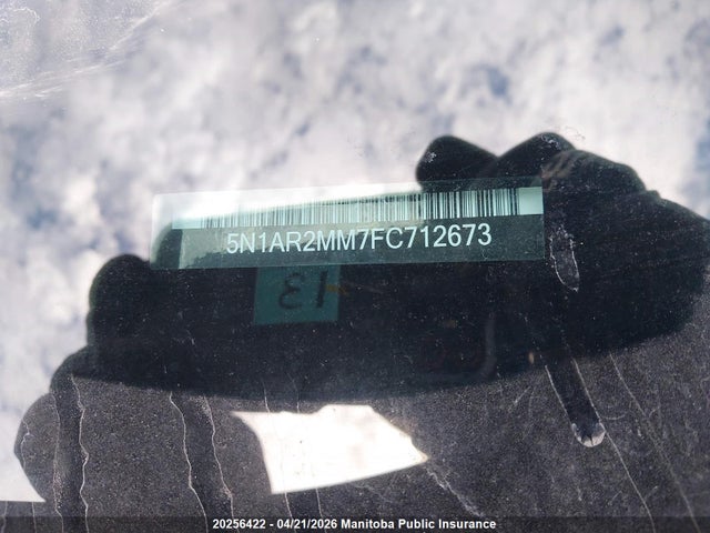 Продаж на аукціоні авто 2015 Nissan Pathfinder Platinum, vin: 5N1AR2MM7FC712673, номер лоту: 20256422