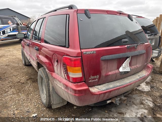 Продажа на аукционе авто 2004 Jeep Grand Cherokee Se, vin: 1J4GW48N84C429616, номер лота: 20256439
