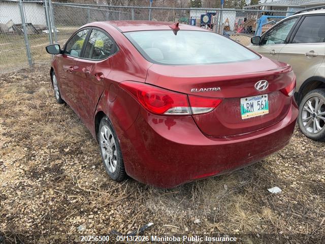 Aukcja sprzedaży 2013 Hyundai Elantra Gl, vin: 5NPDH4AE7DH282707, numer aukcji: 20256500