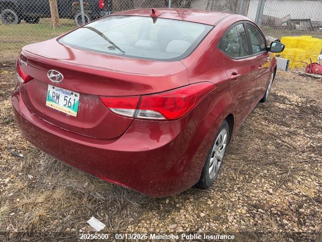Aukcja sprzedaży 2013 Hyundai Elantra Gl, vin: 5NPDH4AE7DH282707, numer aukcji: 20256500