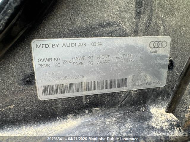 WAUFGCFL9EA122878 Audi S4 3.0t Quattro