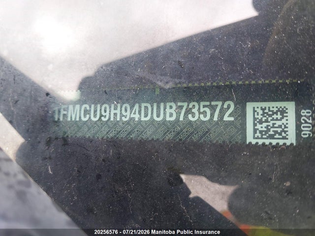 20256576 :رقم المزاد ، 1FMCU9H94DUB73572 vin ، 2013 Ford Escape Sel مزاد بيع
