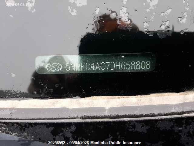 2013 Hyundai Sonata Limited მანქანა იყიდება აუქციონზე, vin: 5NPEC4AC7DH658808, აუქციონის ნომერი: 20256592