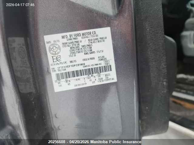 2013 Ford F150 Xlt Supercab მანქანა იყიდება აუქციონზე, vin: 1FTFX1EF1DFC51802, აუქციონის ნომერი: 20256608