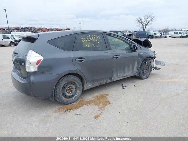 2012 Toyota Prius V მანქანა იყიდება აუქციონზე, vin: JTDZN3EU2C3087585, აუქციონის ნომერი: 20256648