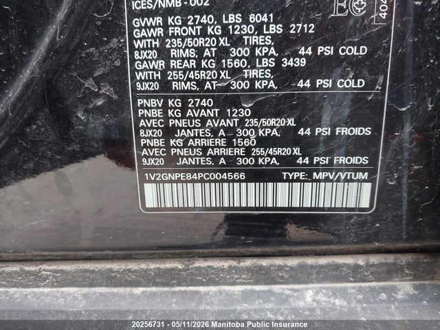 2023 Volkswagen Id.4 Pro მანქანა იყიდება აუქციონზე, vin: 1V2GNPE84PC004566, აუქციონის ნომერი: 20256731