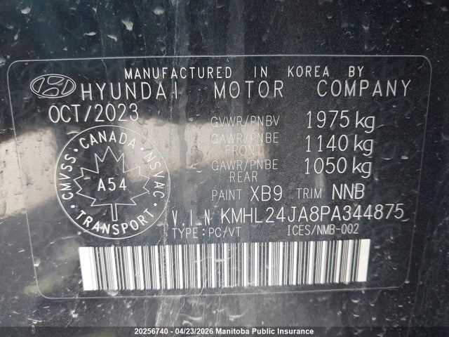 KMHL24JA8PA344875 Hyundai Sonata Preferred