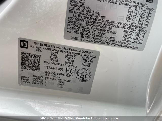 2GCUDGED6P1135251 Chevrolet Silverado 1500 Ltz Crew Cab