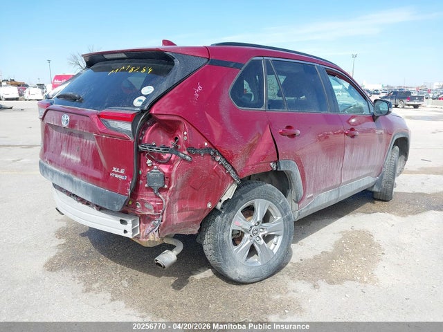 2T3RWRFVXNW142095 Toyota Rav4 Xle Hybrid