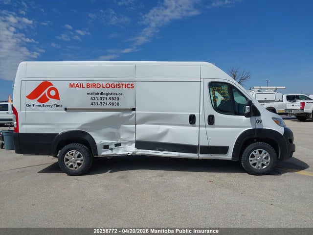 20256772 :رقم المزاد ، 3C6MRVJG6SE503498 vin ، 2025 Ram Promaster 3500 Cargo Van مزاد بيع