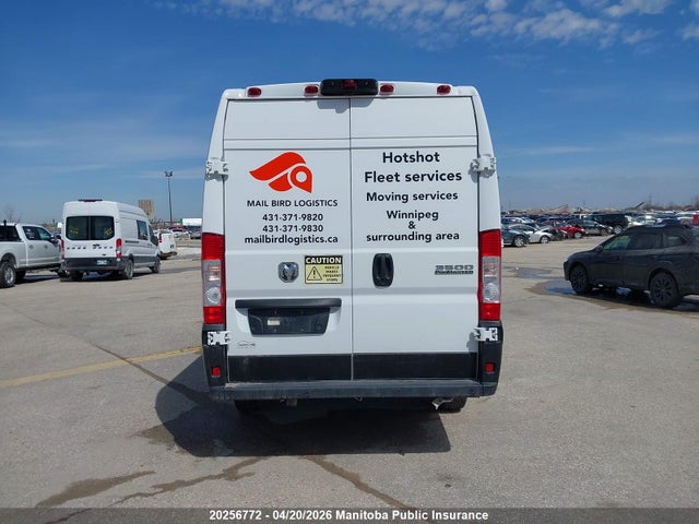 20256772 :رقم المزاد ، 3C6MRVJG6SE503498 vin ، 2025 Ram Promaster 3500 Cargo Van مزاد بيع