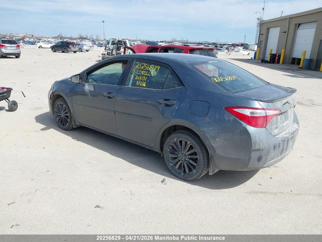 2015 Toyota Corolla S მანქანა იყიდება აუქციონზე, vin: 2T1BURHE3FC248131, აუქციონის ნომერი: 20256829