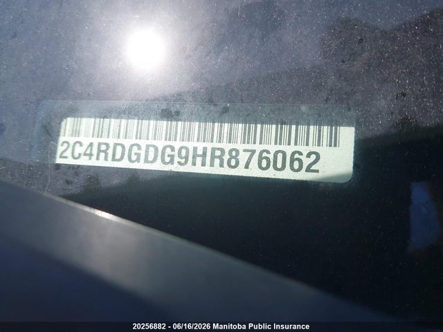 Dodge Grand Caravan Crew 2017 2C4RDGDG9HR876062 Image 9