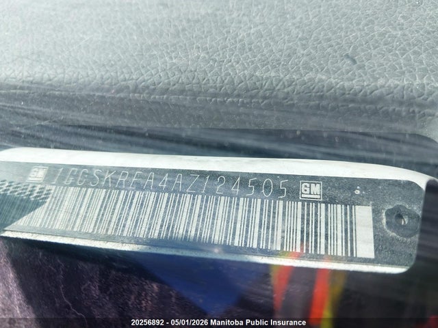 Auction sale of the 2010 Chevrolet Silverado 1500 Ls Ext Cab, vin: 1GCSKREA4AZ124505, lot number: 20256892