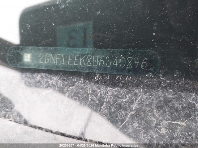 20256907 :رقم المزاد ، 2GNFLEEK8D6340896 vin ، 2013 Chevrolet Equinox Lt مزاد بيع