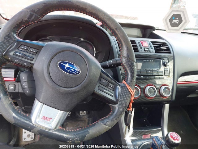 Aukcja sprzedaży 2015 Subaru Impreza Wrx Sti, vin: JF1VA2M65F9802308, numer aukcji: 20256919