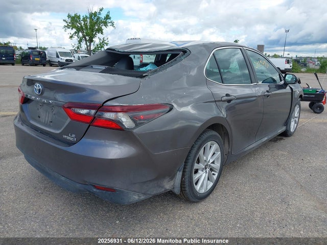 2022 Toyota Camry Le Hybrid მანქანა იყიდება აუქციონზე, vin: 4T1C31AK2NU592264, აუქციონის ნომერი: 20256931