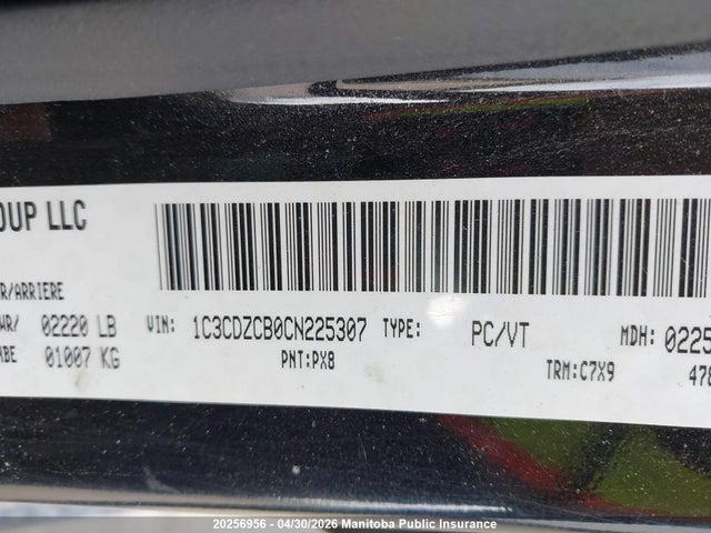Aukcja sprzedaży 2012 Dodge Avenger Sxt, vin: 1C3CDZCB0CN225307, numer aukcji: 20256956