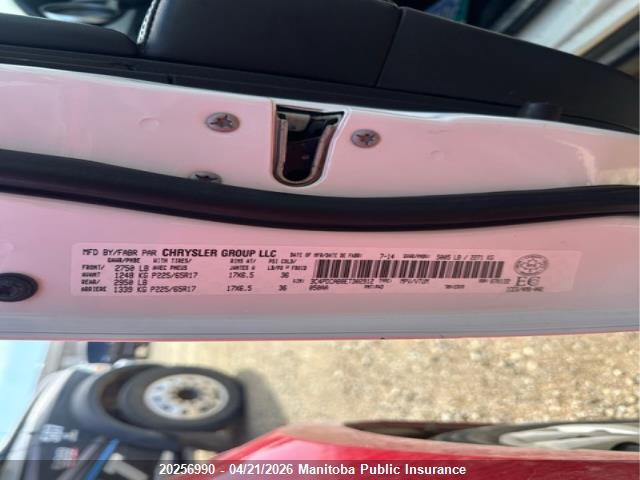 20256990 :رقم المزاد ، 3C4PDCAB8ET302912 vin ، 2014 Dodge Journey Se مزاد بيع