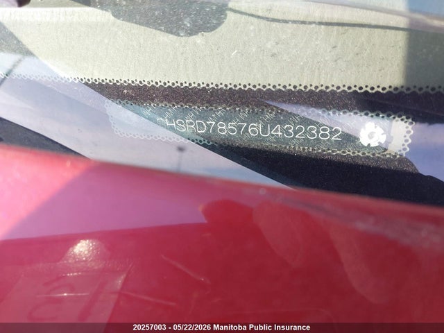 20257003 :رقم المزاد ، SHSRD78576U432382 vin ، 2006 Honda Cr-v Lx مزاد بيع