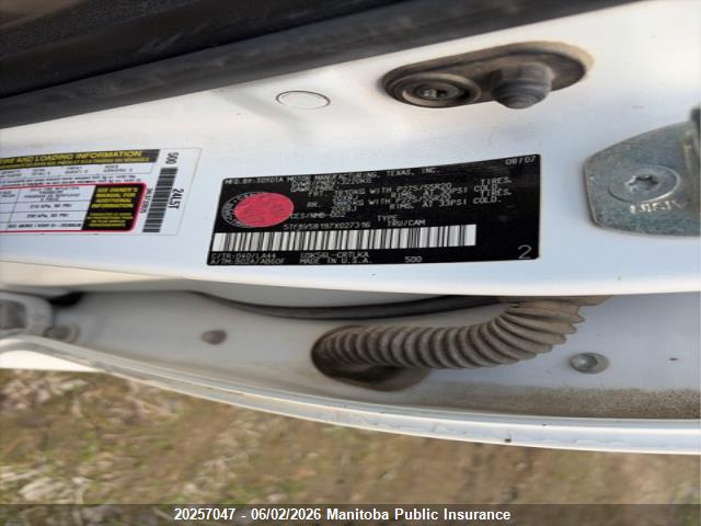20257047 :رقم المزاد ، 5TFBV58197X027316 vin ، 2007 Toyota Tundra Limited V8 Double Cab مزاد بيع
