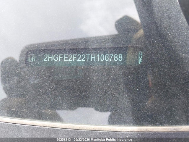 2HGFE2F22TH106788 Honda Civic Lx