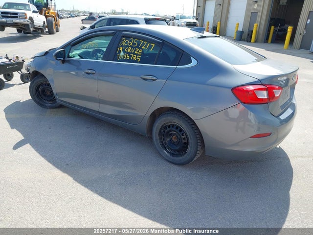 20257217 :رقم المزاد ، 1G1BE5SM6K7136725 vin ، 2019 Chevrolet Cruze Lt Turbo مزاد بيع