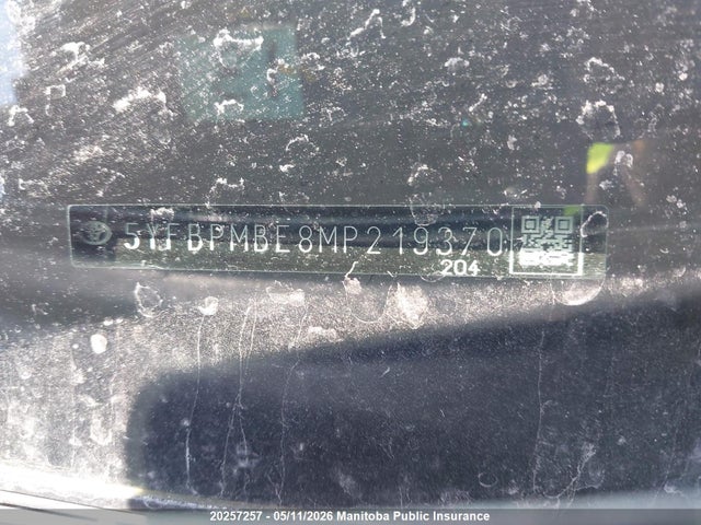20257257 :رقم المزاد ، 5YFBPMBE8MP219370 vin ، 2021 Toyota Corolla Le مزاد بيع
