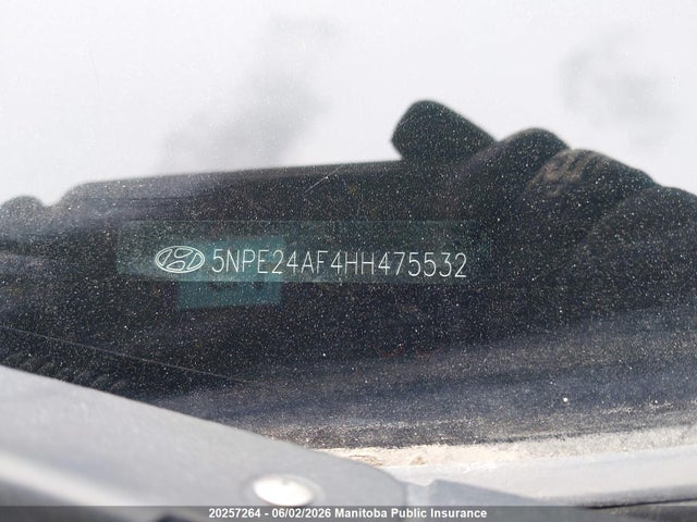 20257264 :رقم المزاد ، 5NPE24AF4HH475532 vin ، 2017 Hyundai Sonata Gl مزاد بيع