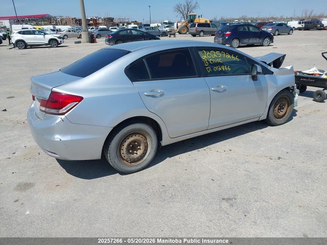 Aukcja sprzedaży 2013 Honda Civic Lx, vin: 2HGFB2F43DH012866, numer aukcji: 20257266
