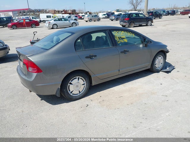 Aukcja sprzedaży 2008 Honda Civic Dx-g, vin: 2HGFA16478H116392, numer aukcji: 20257304