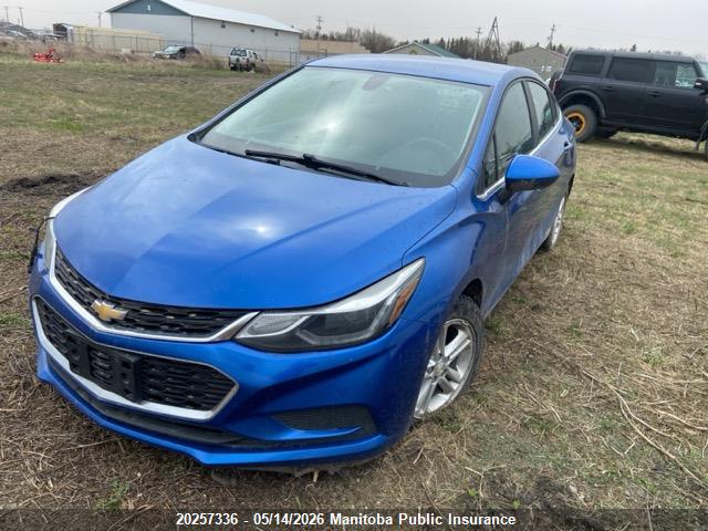 3G1BE5SM8HS503120 Chevrolet Cruze Lt Turbo