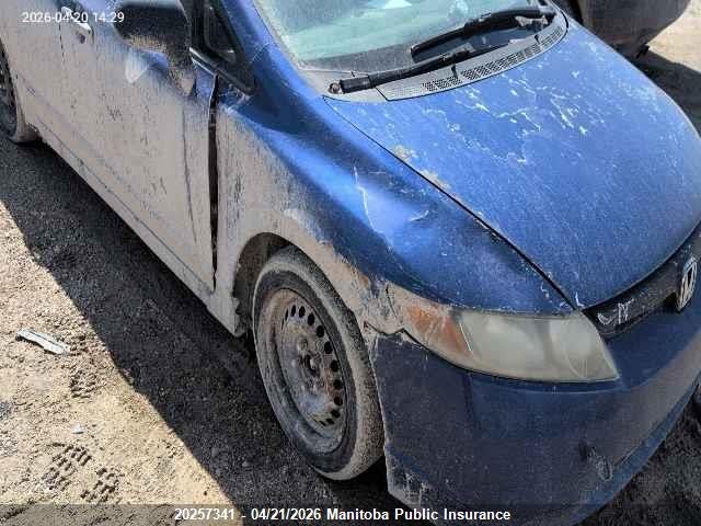 Aukcja sprzedaży 2007 Honda Civic Dx, vin: 2HGFA15367H022026, numer aukcji: 20257341