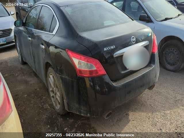 Продажа на аукционе авто 2010 Nissan Maxima 3.5 Sv, vin: 1N4AA5AP5AC833034, номер лота: 20257355