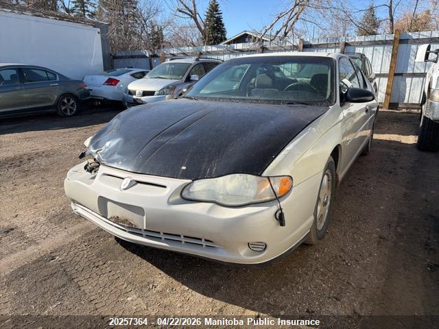 2004 Chevrolet Monte Carlo Ls მანქანა იყიდება აუქციონზე, vin: 2G1WW12E749453995, აუქციონის ნომერი: 20257364