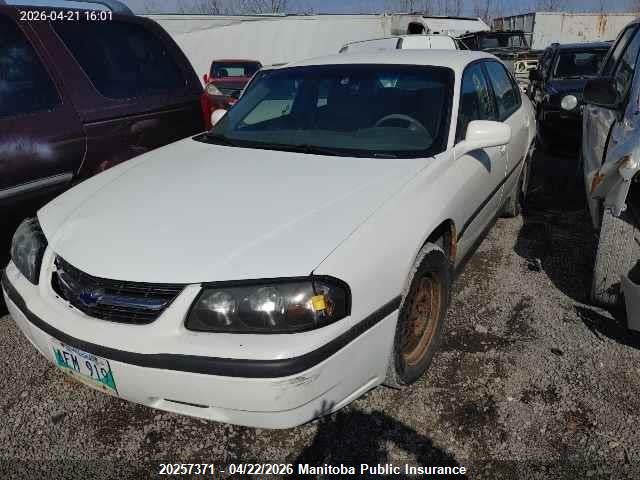 2003 Chevrolet Impala მანქანა იყიდება აუქციონზე, vin: 2G1WF52E639417950, აუქციონის ნომერი: 20257371