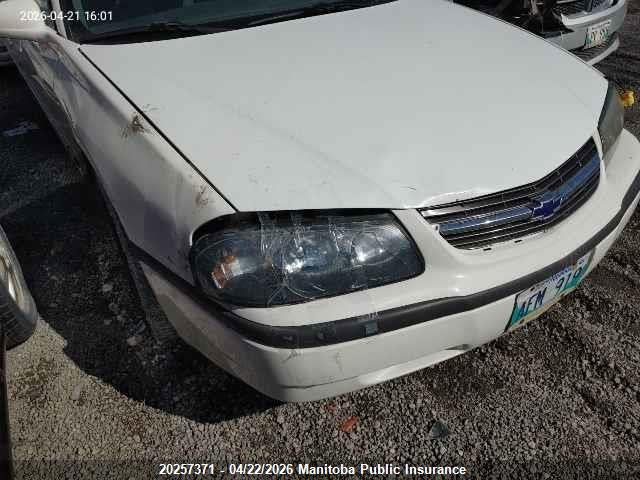 2003 Chevrolet Impala მანქანა იყიდება აუქციონზე, vin: 2G1WF52E639417950, აუქციონის ნომერი: 20257371