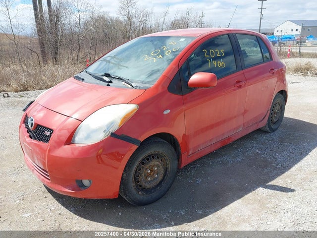 20257400 :رقم المزاد ، JTDKT923675128963 vin ، 2007 Toyota Yaris Rs مزاد بيع