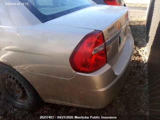 2006 Chevrolet Malibu Ls მანქანა იყიდება აუქციონზე, vin: 1G1ZS51F66F234160, აუქციონის ნომერი: 20257403