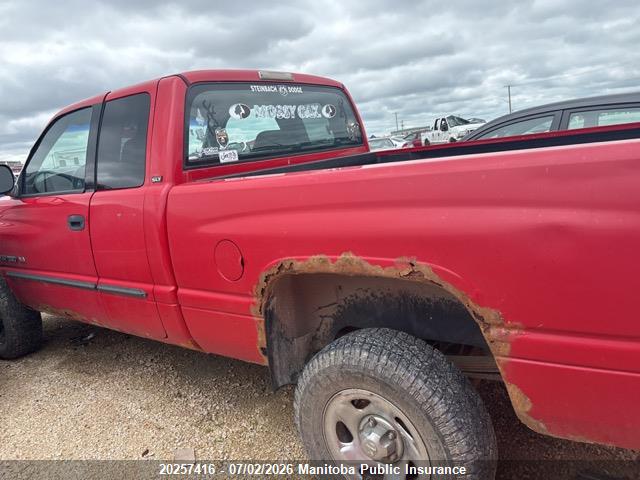 20257416 :رقم المزاد ، 1B7HF13Y51J586117 vin ، 2001 Dodge Ram 1500 Laramie Slt Quad Cab مزاد بيع