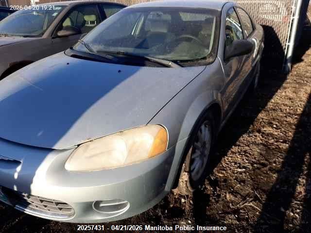 2001 Chrysler Sebring Lx მანქანა იყიდება აუქციონზე, vin: 1C3EL46X41N587272, აუქციონის ნომერი: 20257431