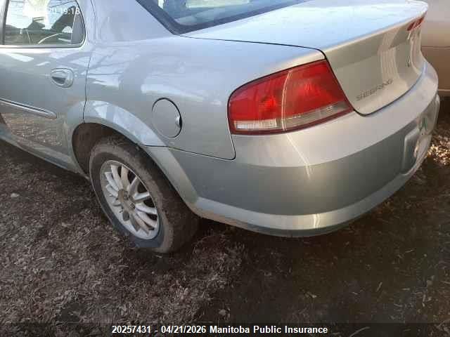 2001 Chrysler Sebring Lx მანქანა იყიდება აუქციონზე, vin: 1C3EL46X41N587272, აუქციონის ნომერი: 20257431