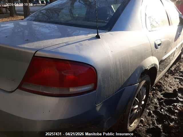2001 Chrysler Sebring Lx მანქანა იყიდება აუქციონზე, vin: 1C3EL46X41N587272, აუქციონის ნომერი: 20257431