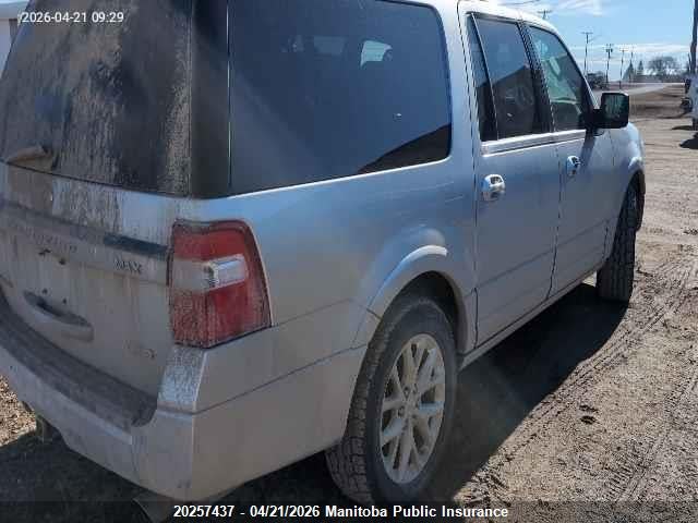 20257437 :رقم المزاد ، 1FMJK2AT5FEF48571 vin ، 2015 Ford Expedition Max Limited مزاد بيع