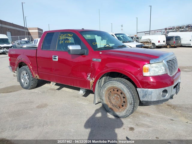 20257462 :رقم المزاد ، 1FTPX14V58FB73902 vin ، 2008 Ford F150 Lariat Supercab مزاد بيع