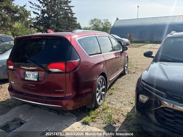 Продажа на аукционе авто 2017 Chrysler Pacifica Limited, vin: 2C4RC1GG3HR532528, номер лота: 20257475