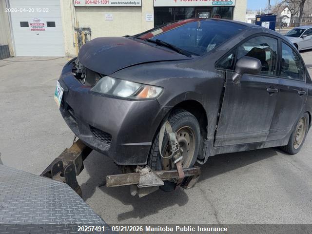 20257491 :رقم المزاد ، 2HGFA16669H030185 vin ، 2009 Honda Civic Sport مزاد بيع
